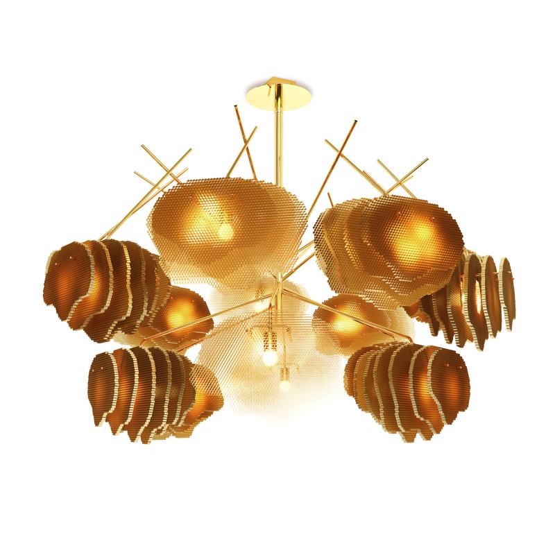 <a href="https://www.galeriegosserez.com/artistes/poujardieu-vincent.html">Vincent Poujardieu</a> - Bee circle (15 nids) - Suspension